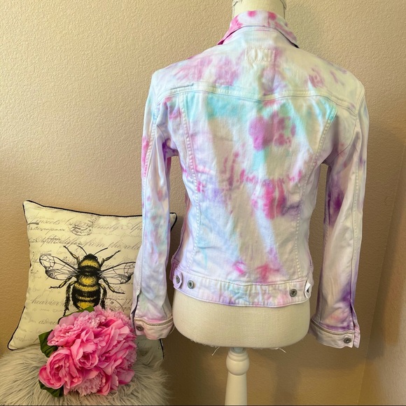 Levi’s Tie Dye Denim Jacket small - Picture 4 of 7